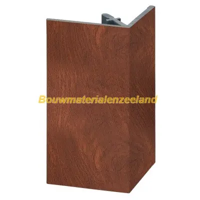 Uitwendig rechthoekprofiel Keralit 46x46mm golden oak classic nerf 400 cm. lang