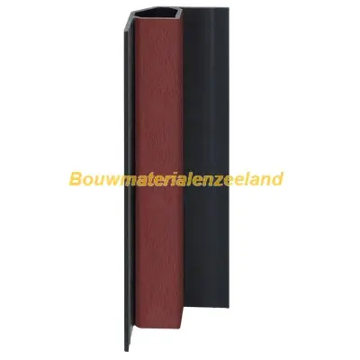Keralit inwendig hoekprofiel wijnrood classic nerf 400 cm. lang