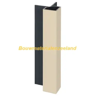Keralit uitwendig hoekprofiel 32x32mm licht ivoor classic nerf 400 cm. lang