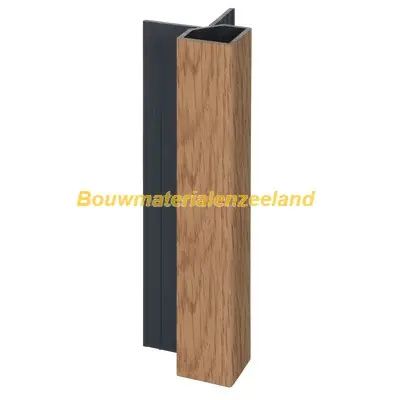 Keralit uitwendig hoekprofiel 32x32mm licht eiken classic nerf 400 cm. lang