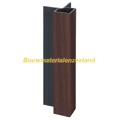 Keralit uitwendig hoekprofiel 32x32mm mahonie classic nerf 400 cm. lang