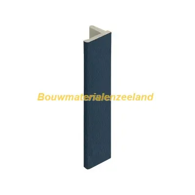 Eindprofiel 10mm voor Keralit dakrand staalblauw classic nerf 400 cm. lang