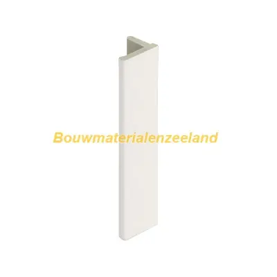 Eindprofiel 10mm voor Keralit dakrand wit classic nerf 400 cm. lang
