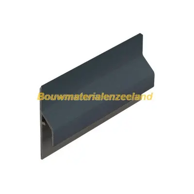 Trim/kraal aansluitprofiel 10mm Keralit dakrand monumentblauw classic nerf 600 cm. lang