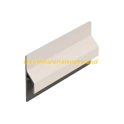 Trim/kraal aansluitprofiel 10mm Keralit dakrand creme classic nerf 600 cm. lang