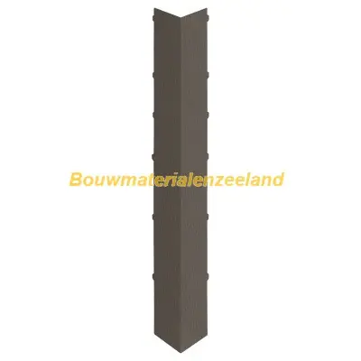 Uitwendig hoekstuk 350mm Keralit dakrand kwartsgrijs classic nerf