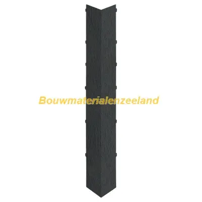 Uitwendig hoekstuk 350mm Keralit dakrand monumentgroen classic nerf