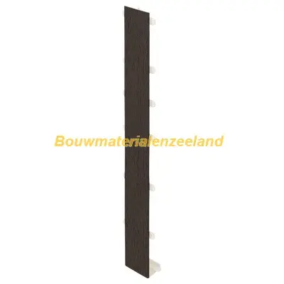 Tussenstuk 350mm Keralit dakrand donkerbruin classic nerf