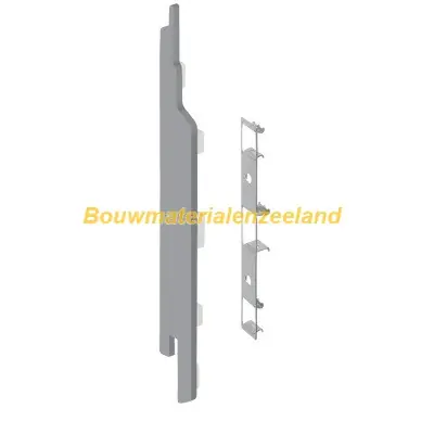 Eindkap+connector links voor 2814 (5st) grijs classic nerf