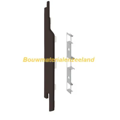 Eindkap+connector links voor 2814 (5st) donkerbruin classic nerf