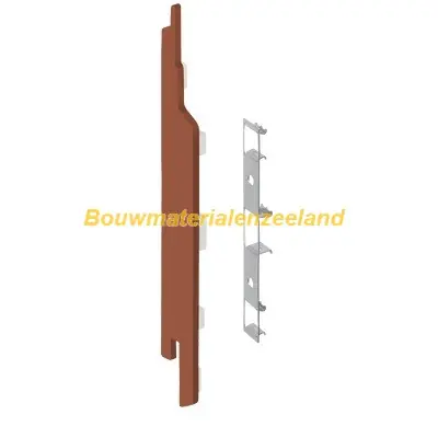 Eindkap+connector links voor 2814 (5st) californian redwood classic nerf