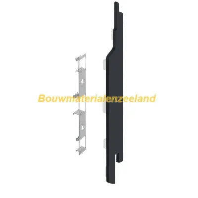 Eindkap+connector rechts voor 2814 (5st) zwartgrijs classic nerf
