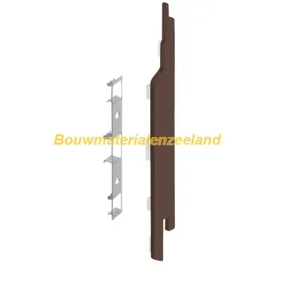 Eindkap+connector rechts voor 2814 (5st) donker eiken classic nerf