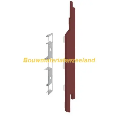 Eindkap+connector rechts voor 2814 (5st) wijnrood classic nerf