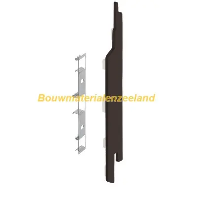 Eindkap+connector rechts voor 2814 (5st) donkerbruin classic nerf