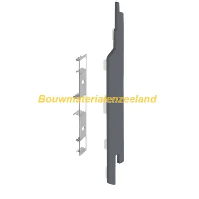Eindkap+connector rechts voor 2814 (5st) dustgrey pure mat