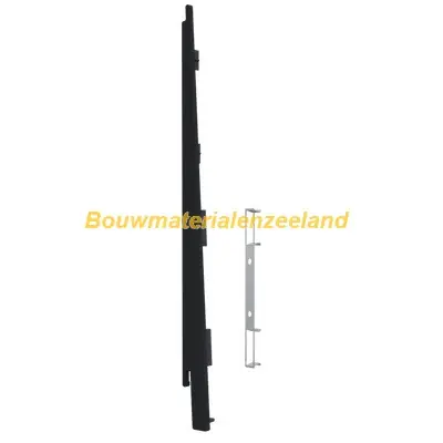 Eindkap+connector links voor 2817 (5st) zwart classic nerf