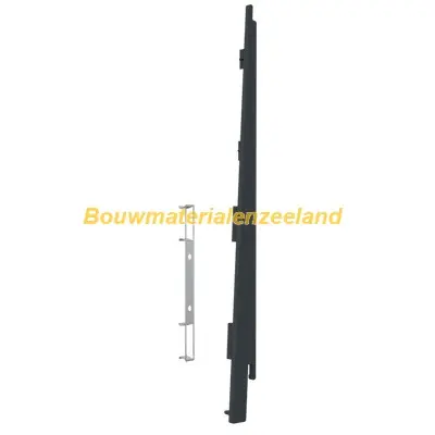 Eindkap+connector rechts voor 2817 (5st) antraciet classic nerf