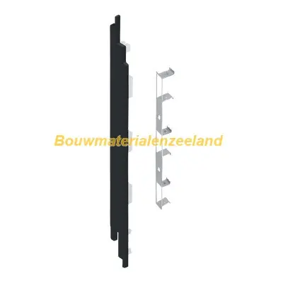 Eindkap+connector links voor 2819 (5st) zwartgrijs classic nerf