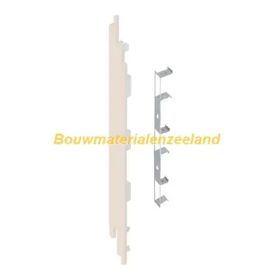 Eindkap+connector links voor 2819 (5st) sandcream pure mat