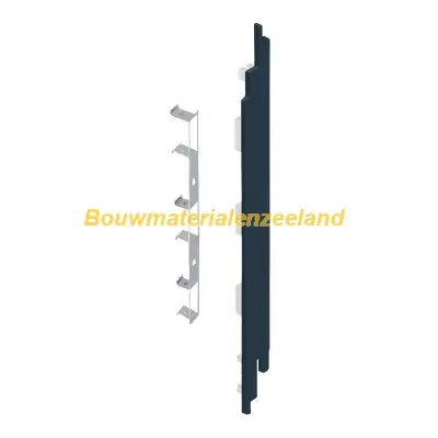Eindkap+connector rechts voor 2819 (5st) staalblauw classic nerf