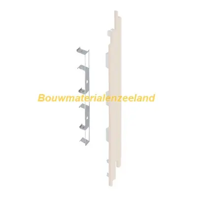 Eindkap+connector rechts voor 2819 (5st) sandcream pure mat