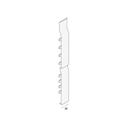Verb.st. rabat 333mm grove nerf (dubbel) steppe bruin
