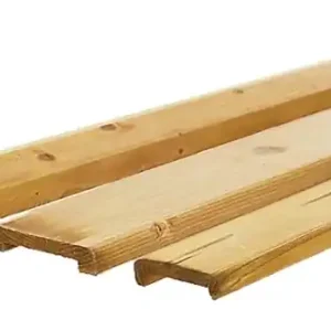 Woodvision Geschaafde afdekkap grenen 3,5x8,5x235 cm, t.b.v. rechtscherm