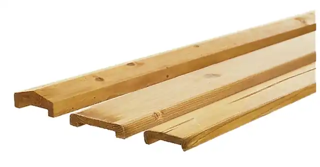 Woodvision Geschaafde afdeklat grenen 1,9x7x181,5 cm, smal, t.b.v. recht en toogscherm