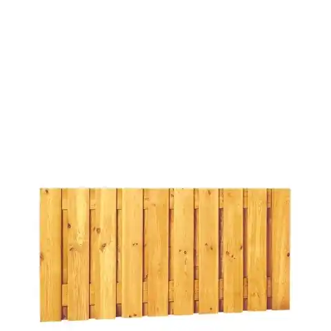 Woodvision Geschaafd plankenscherm grenen 21-planks 17 mm 180x89 cm, verticaal recht