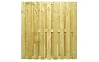 Woodvision Jumboscherm geschaafd vuren 15-planks 15 mm 180x180 cm, recht