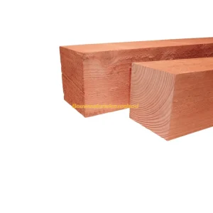Woodvision Douglas fijnbezaagde paal 10x10x300 cm, onbehandeld