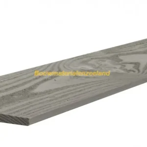 Woodvision Douglas zweeds rabat breed 1,1-2,7x19,5x300 cm, grijs gespoten