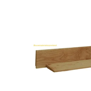 Woodvision Douglas zweeds rabat 1 zijde geschaafd, 1 zijde fijnbezaagd 1,0-2,1x16,5x400 cm, groen geimpregneerd