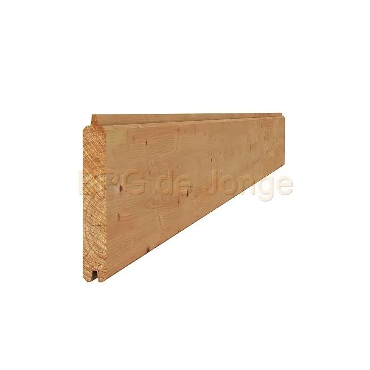 Woodvision Douglas geschaafd blokhutprofiel 2,8x19,5x500 cm, groen ge?mpregneerd