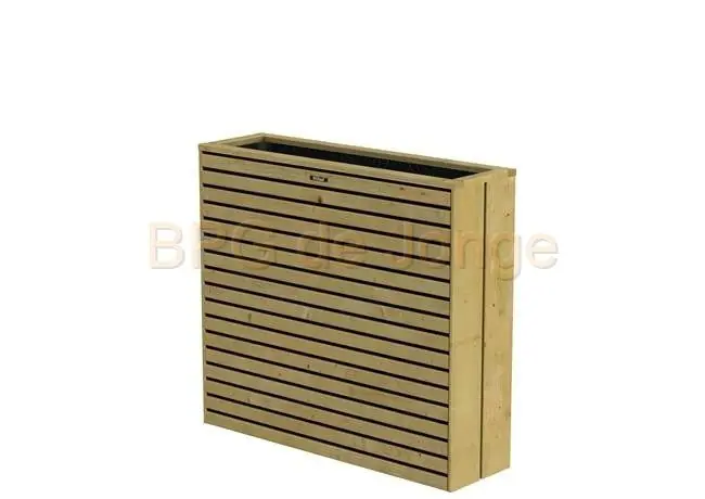 Woodvision Elan Terrasbloembak, 93x30x103 cm, groen ge?mpregneerd