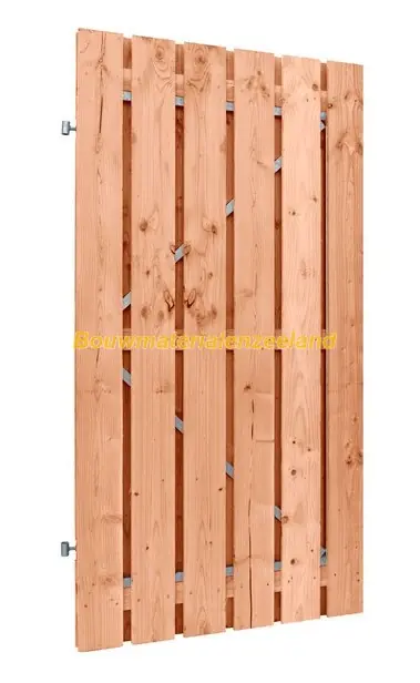 Poort Douglas op stalen frame 110x200 cm incl slot en ogen