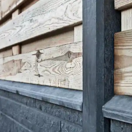 Betonpaal diamantkop voor rotsmotief 10x10x280 antraciet glad
