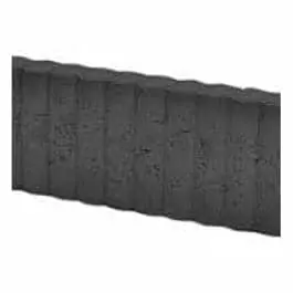Mini Rondobandpalissade 6x40x50 cm zwart