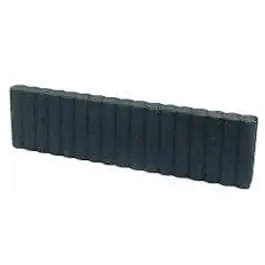 Rondobandpalissade 8x25x100 cm zwart