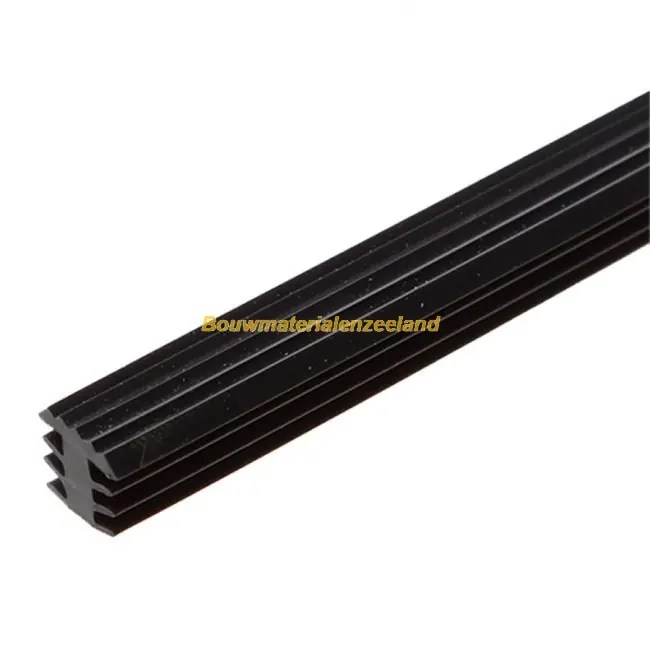 Antislipprofiel pvc 11x9mm zwart(frezen 6/7mm x 9mm)