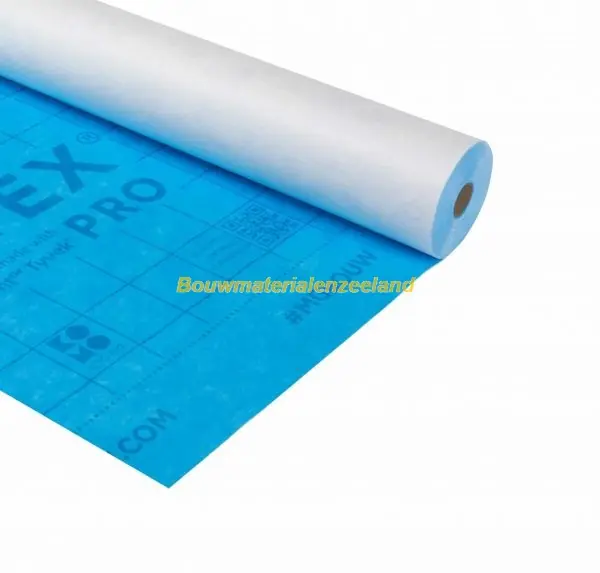 Polytex Pro spinvlies folie blauw 1500mm, rol 50m1