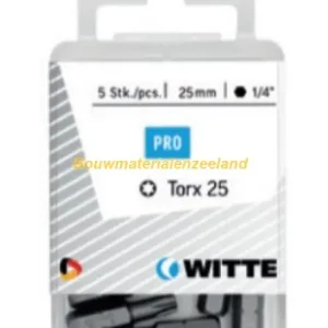 Bitsen Witte Torx [ 5x] T20 25mm 1/4" 42