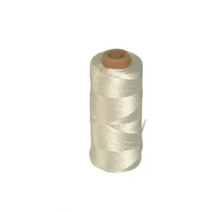 Tegelsnoer gesl. 3 strengs nylon wit rol 150 m1
