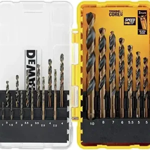 19-DELIGE BORENSET IN TOUGH CASE BLACK&GOLD