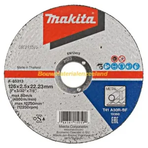 Doorslijpsch. 125x2,5mm metaal aantal in verp. 1