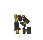 Set regelbare spuit + koppelingen messing-rubber voor slang 3/4" - 5/8" in blist