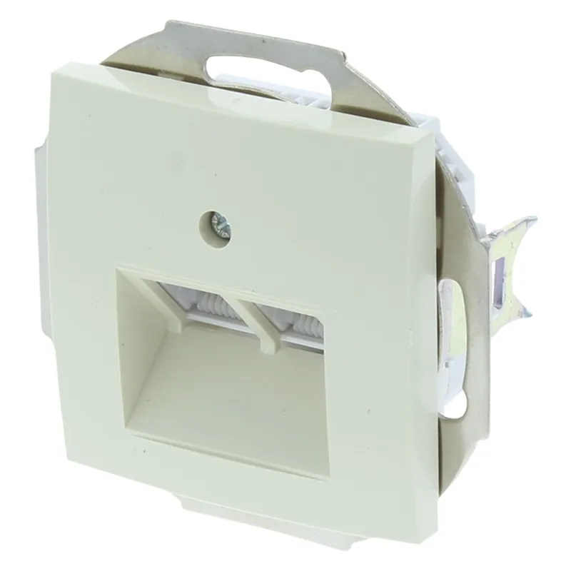B S1 inbouw contactdoos 2x 8-polig CAT6A cr?me