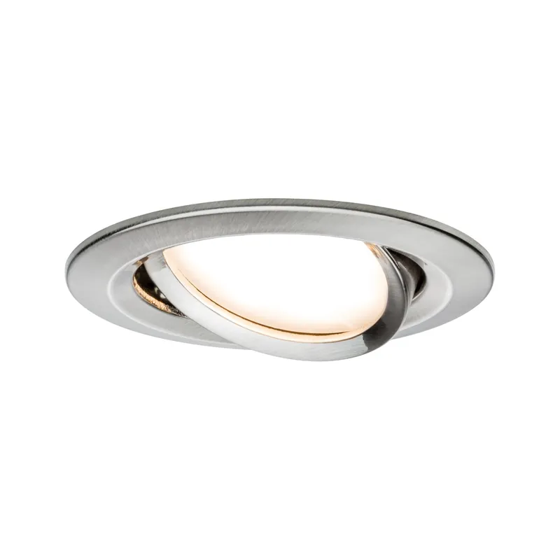 Inbouwlamp LED Coin Slim IP23 rond 6,8 W ijzer Set van 3 dimbaar en zwenkbaa