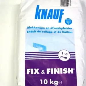 Knauf Fix & Finish - Blokkenlijm en Pleistergips draagtas 10 kg